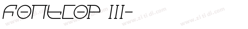 Fontcop III字体转换